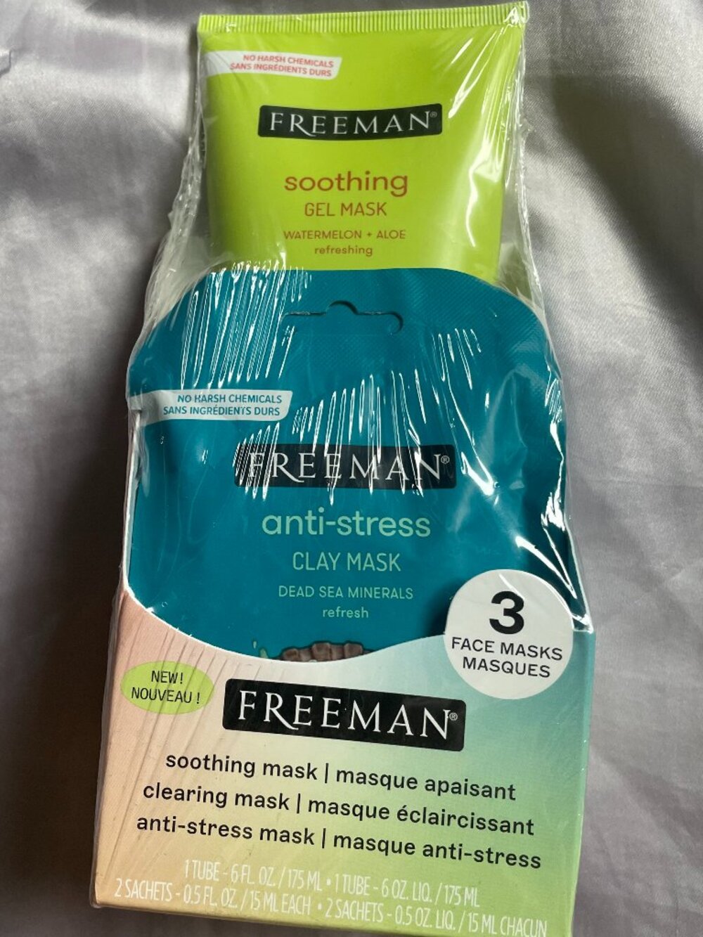 NWT Freeman Facemask Set of 3